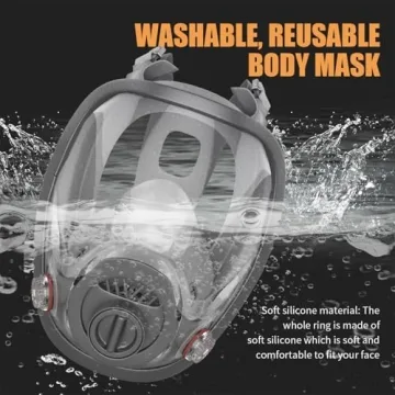 YQXLJJ Full Face Respirator Mask with Filters