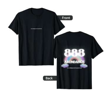 Angel Number 888 T-Shirt - Spiritual Symbolism Meets Comfort