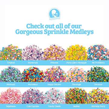 Sprinkles | No Probllama Sprinklefetti 8oz | Blue Pink Orange Llama | Baking Sprinkle Blends | Gluten Free Nut Free Dairy Free