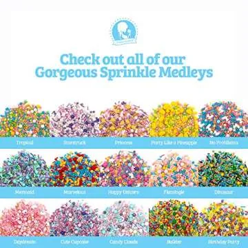 Sprinkles | No Probllama Sprinklefetti 8oz | Blue Pink Orange Llama | Baking Sprinkle Blends | Gluten Free Nut Free Dairy Free