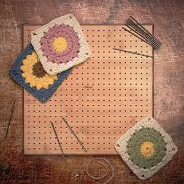 Olikraft Crochet Blocking Board with 50 Pins for All Projects