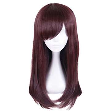 MSHUI Shooter Game Anime Cosplay Red Brown Hair