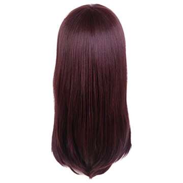 MSHUI Shooter Game Anime Cosplay Red Brown Hair