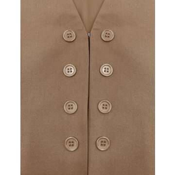 Floral Find Women's Casual Button Up Sleeveless Vest