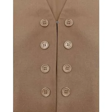 Floral Find Women's Casual Button Up Sleeveless Vest