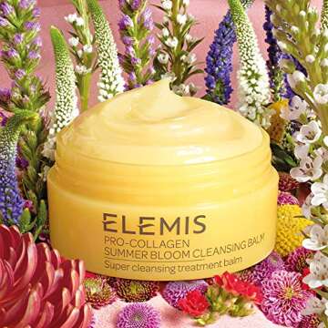 ELEMIS Summer Bloom Pro-Collagen Cleansing Balm, 100g – 3-in-1 Facial Cleanser for All Skin Types, Daily Skincare to Soften, Deep Cleanse & Hydrate, Makeup Remover & Oil Cleanser for Face