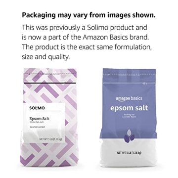 Amazon Basics Epsom Salt Lavender Soaking Aid 3 Pounds
