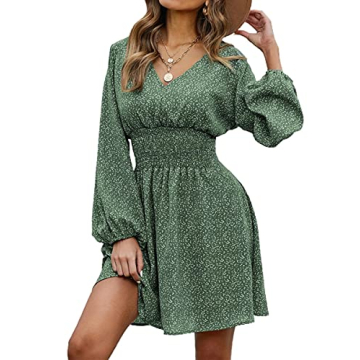 Veatzaer Balloon Sleeve Summer Dress - Elegant & Comfortable