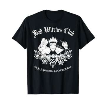 Disney Villains Bad Witches Club Group Shot Vintage T-Shirt