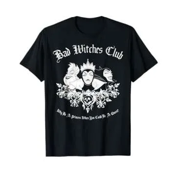 Disney Villains Bad Witches Club Group Shot Vintage T-Shirt
