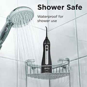 Waterfloss Small Cordless Water Flosser for Quick Cleaning