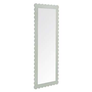 Modway Emmeline Scalloped Full-Length Mirror in Sage