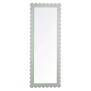 Modway Emmeline Scalloped Full-Length Mirror in Sage