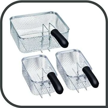 T-fal Triple Basket Deep Fryer with 4-Liter Capacity