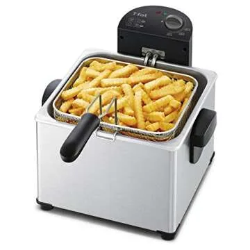 T-fal Triple Basket Deep Fryer with 4-Liter Capacity
