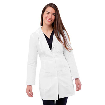 Adar Uniforms Women's Belted Lab Coat - Elegant & Functional 33"