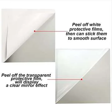 Flexible SANITRO Self Adhesive Mirror Sheets for Home Decor