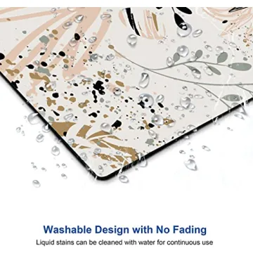 SANWUMIAN Abstract Art Mouse Pad Non-Slip Waterproof Office Mat