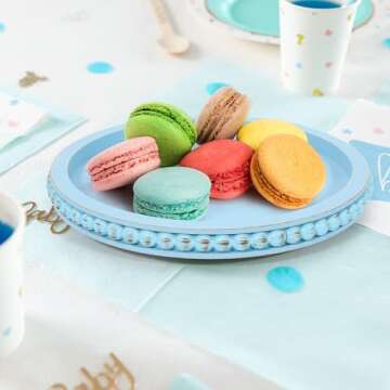 HPC Decor Decorative Tray for Home Decor- Black Wood Beaded Tray, Decorative Round Tray for Living Room Decor, Coffee Table Decor, Kitchen Table Decor or Farmhouse Serving Tray