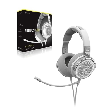Corsair Virtuoso PRO Gaming Headset with Detachable Microphone - White