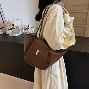 AIZHIYI Women PU Leather Tote - Stylish Large Capacity Handbag