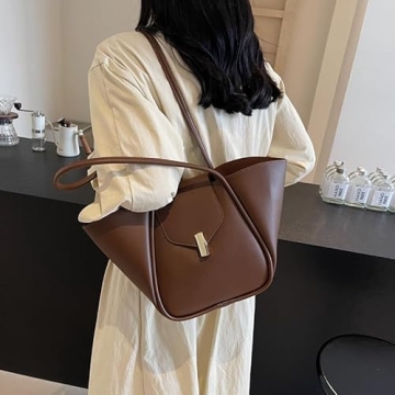 AIZHIYI Women PU Leather Tote - Stylish Large Capacity Handbag