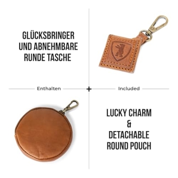 Vintage Leather Shoulder Bag Marbella for Women - Brown