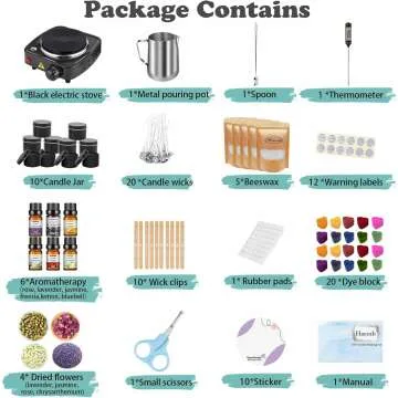 Candle Making Kit with Wax Melter & DIY Supplies