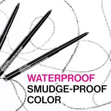 wet n wild Mega Last Breakup Proof Retractable Gel Eyeliner - Waterproof 16-Hour Long-Lasting Wear, Cruelty-Free & Vegan - Brick Brown