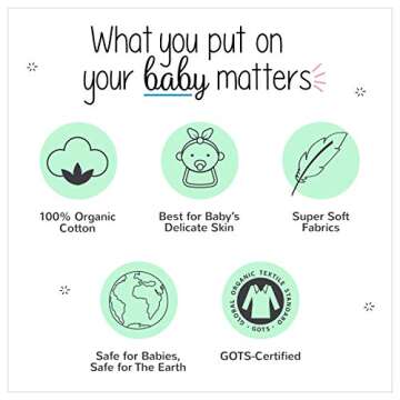 Lamaze Organic Baby baby girls Short Sleeve Tight Fit Sleepwear Pajama Set, Pink Watermelon Circles, 12 Months US