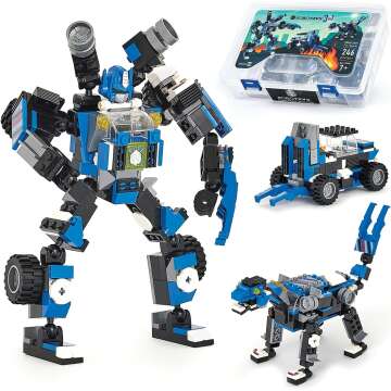 JITTERYGIT Robot Toy - STEM Building Set for Ages 6-10