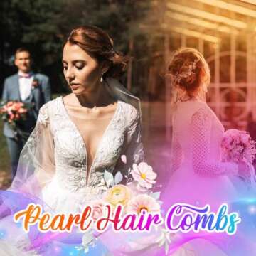 Catery Crystal Bride Wedding Hair Comb Hair Accessories with Rhinestone Bridal Side Combs for Women and Girls (A-SILVER)