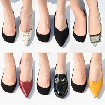 SIXDAYSOX No Show Socks for Women - Comfort & Style