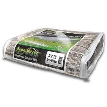 Prest-O-Fit Aero-Weave Outdoor Mat - 7.5x20 ft in Brown