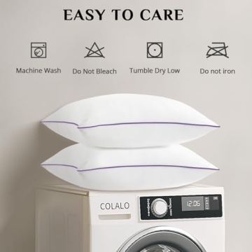 JOLLYVOGUE Queen Size Pillow Set - Soft, Cooling & Supportive