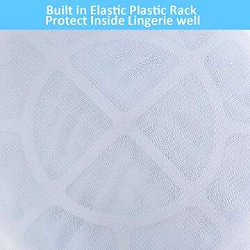 GOGOODA 4 Pcs Mesh Laundry Bag for Bras Lingerie Wash Bag for Delicates, Large, 4 Pack