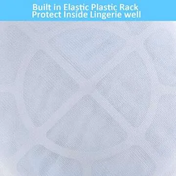 GOGOODA 4 Pcs Mesh Laundry Bag for Bras Lingerie Wash Bag for Delicates, Large, 4 Pack