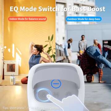 Bobtot Karaoke Machine for Adults, 40W Peak Portable Bluetooth Speaker with Wireless Microphone, Magic Sound, Echo, EQ Mode, Loud Stereo, Deep Bass, RGB, 16H Playtime, Supports AUX/USB/FM, White