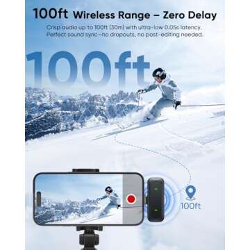 Jubolion Wireless Lavalier Microphone for Easy Recording