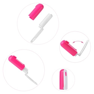 Mini Travel Lint Roller Compact Refillable Lint Remover