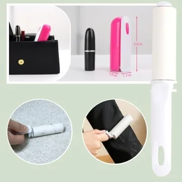 Mini Travel Lint Roller Compact Refillable Lint Remover