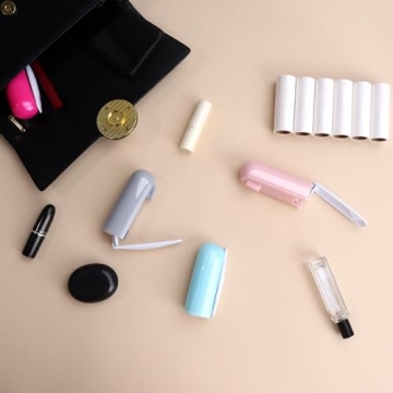 Mini Travel Lint Roller Compact Refillable Lint Remover