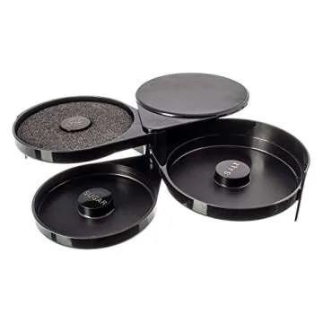 Greenco 3 Tier Glass Rimmer for Margaritas & Cocktails