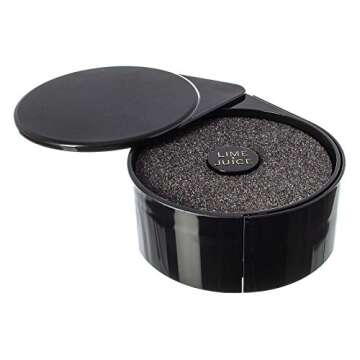 Greenco 3 Tier Bar Glass Rimmer Dish Set for Margarita Drink & Cocktail, Margarita Salt Rimmer, Black - Great For Cocktails Glasses - Bar Accessories, Bartending Supplies - Margarita Party Decorations