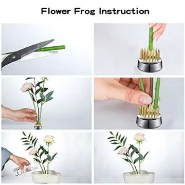 Geiserailie 12 Pcs Flower Frog Holder for Floral Arrangements