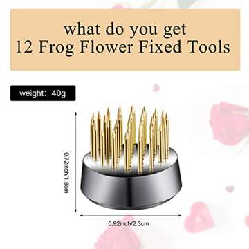 Geiserailie 12 Pcs Flower Frog Holder for Floral Arrangements