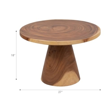 Elegant Suar Wood Coffee Table - Modern Design & Texture