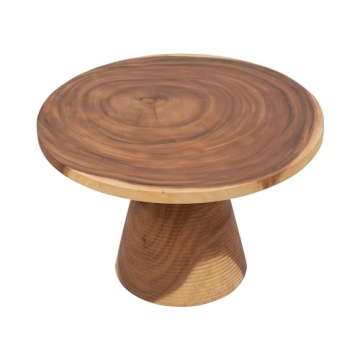 Elegant Suar Wood Coffee Table - Modern Design & Texture