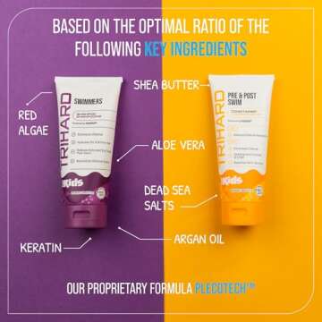 TRIHARD Kids Shampoo & Conditioner - Gentle Chlorine Removal