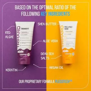 TRIHARD Kids Shampoo & Conditioner - Gentle Chlorine Removal